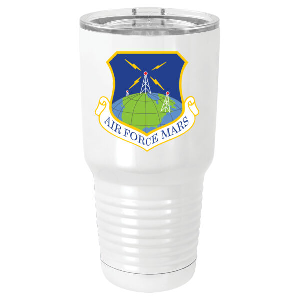 AFMARS - 30 oz. White Vacuum Insulated Tumbler w/Lid Thumbnail