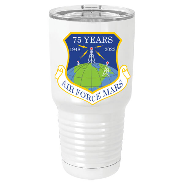 AFMARS 75th Anniversary - 30 oz. White Vacuum Insulated Tumbler w/Lid Thumbnail